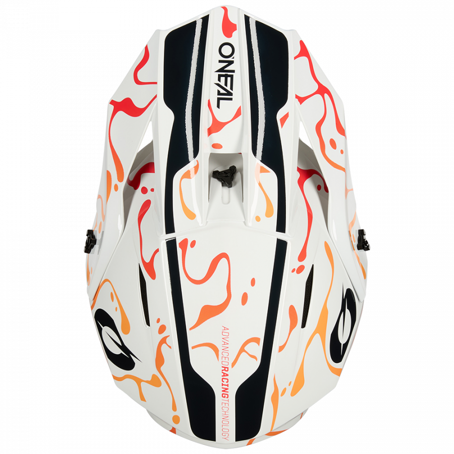 Crosshelm O`NEAL 1SRS SPLASH weiss orange