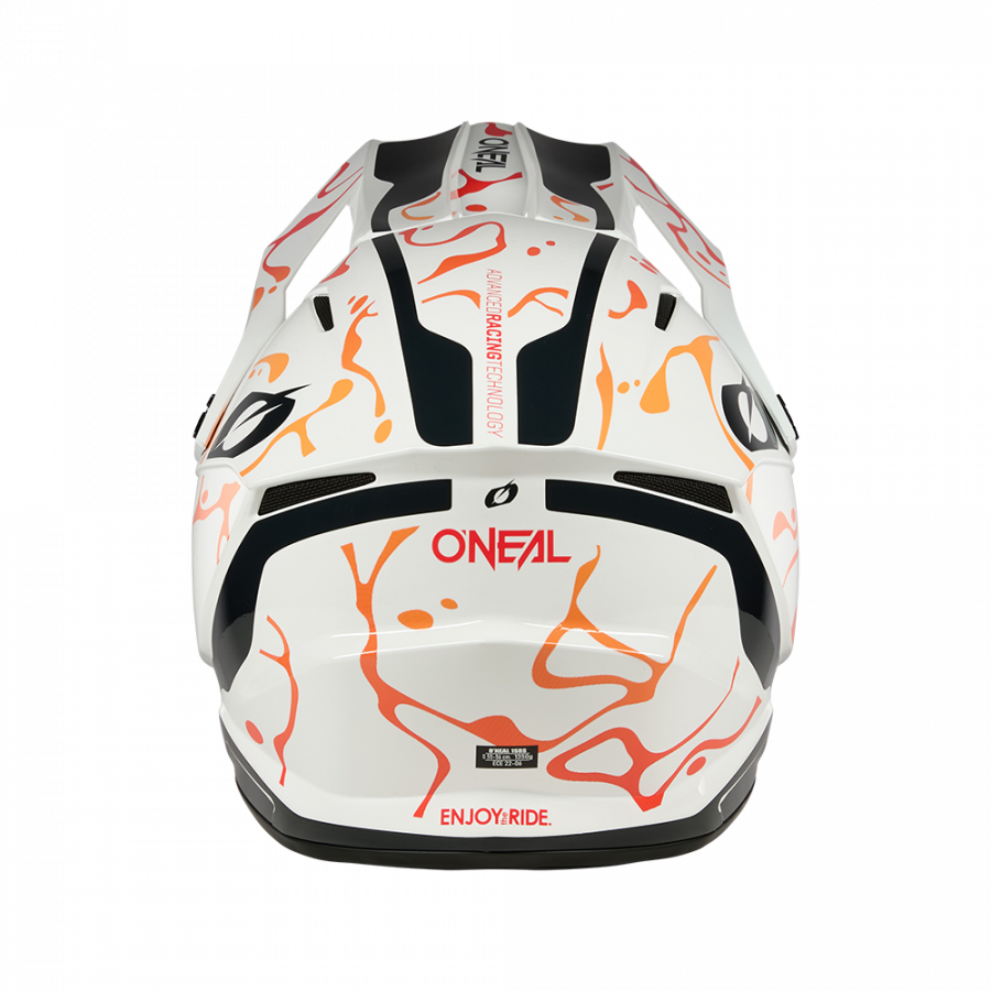 Crosshelm O`NEAL 1SRS SPLASH weiss orange