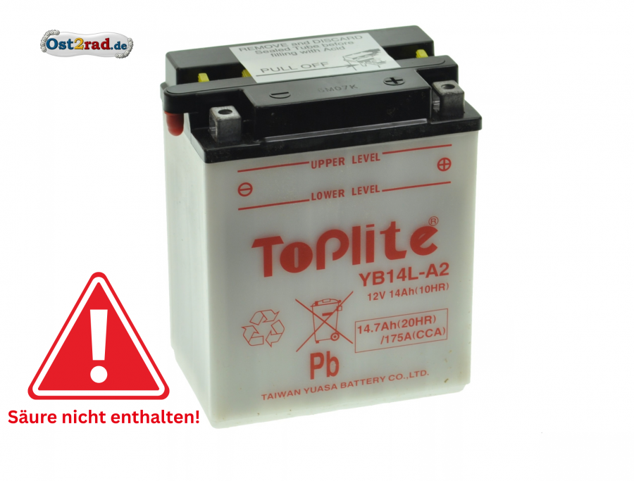 Batterie 12V 14A MuZ Rotax 500