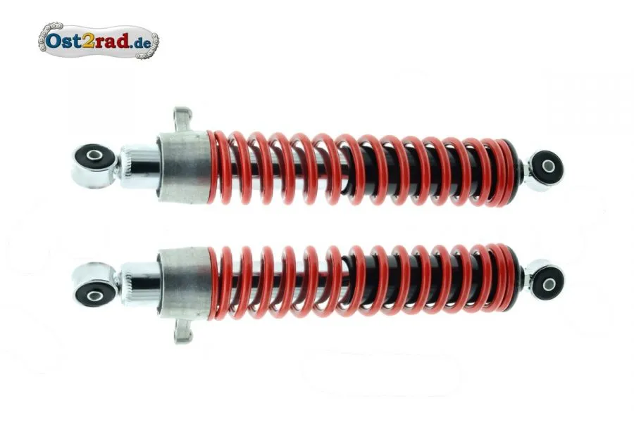 Federbein Paar RedStyle S51 S50 und Enduro mit Verstellhebel und ROTEN FEDERN Federbein Paar RedStyle S51 S50 und Enduro mit Verstellhebel und ROTEN FEDERN