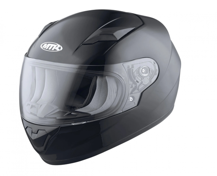 Kinderhelm Integralhelm MTR schwarz glänzend