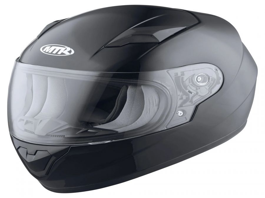 Kinderhelm Integralhelm MTR schwarz glänzend