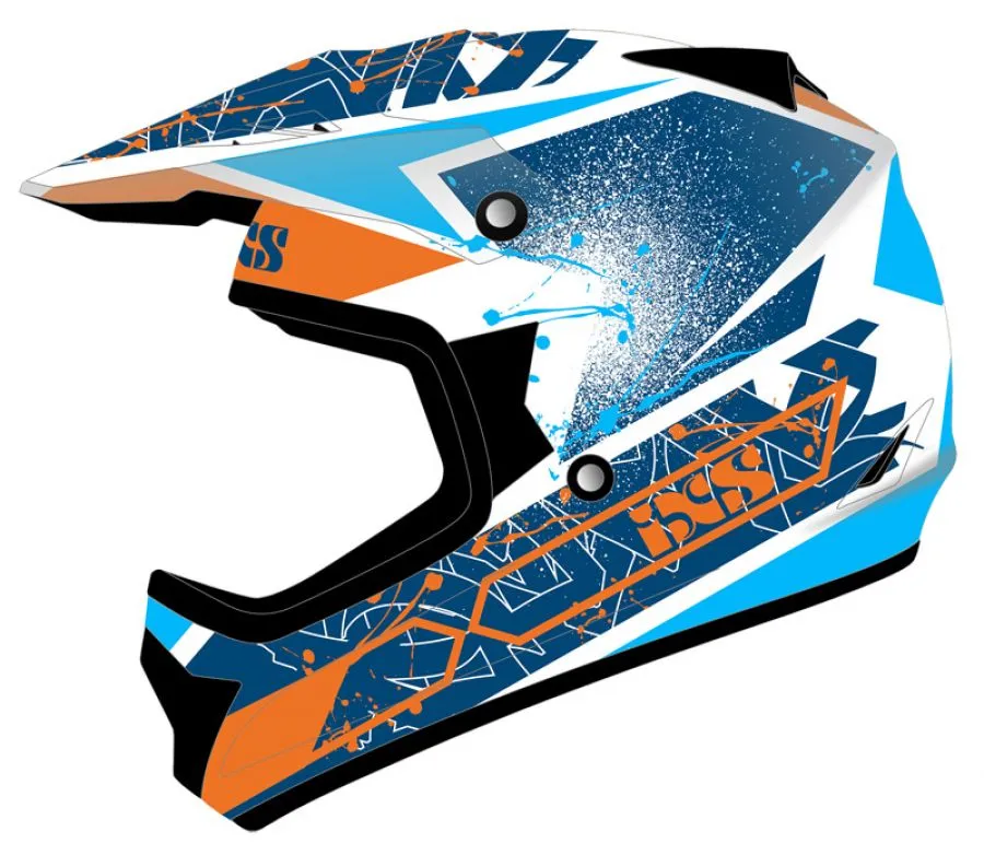Kinderhelm IXS 278 KID 2.0 weiss-blau-orange