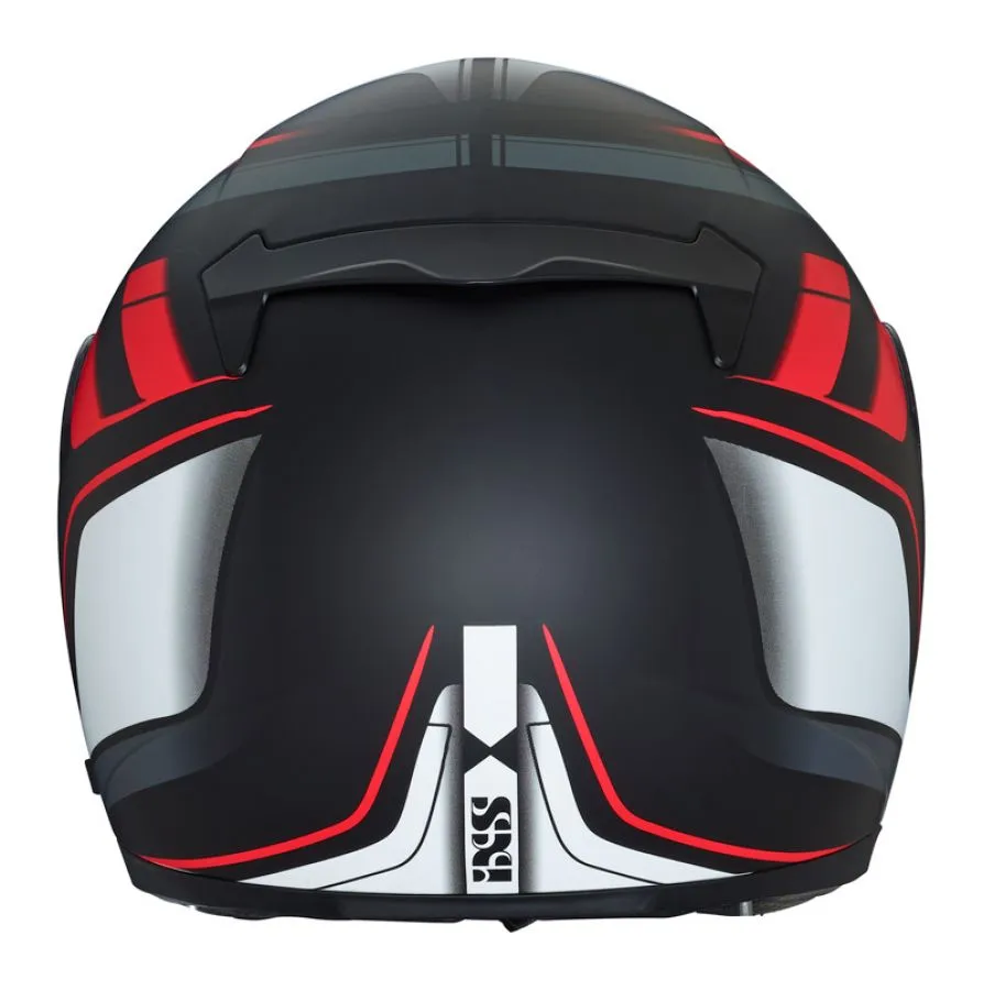 Integralhelm IXS 215 2.0 matt-schwarz rot weiss