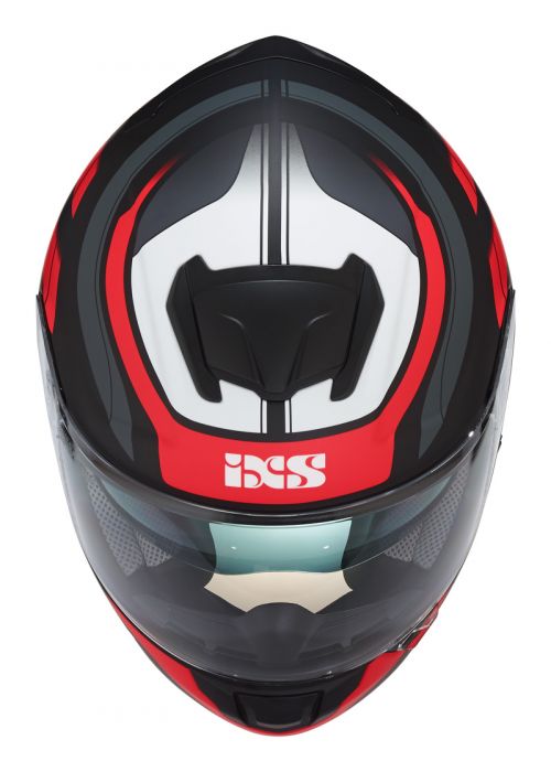Integralhelm IXS 215 2.0 matt-schwarz rot weiss