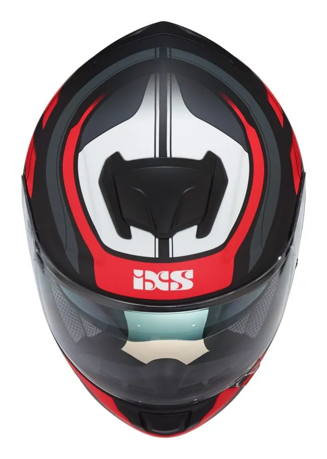 Integralhelm IXS 215 2.0 matt-schwarz rot weiss