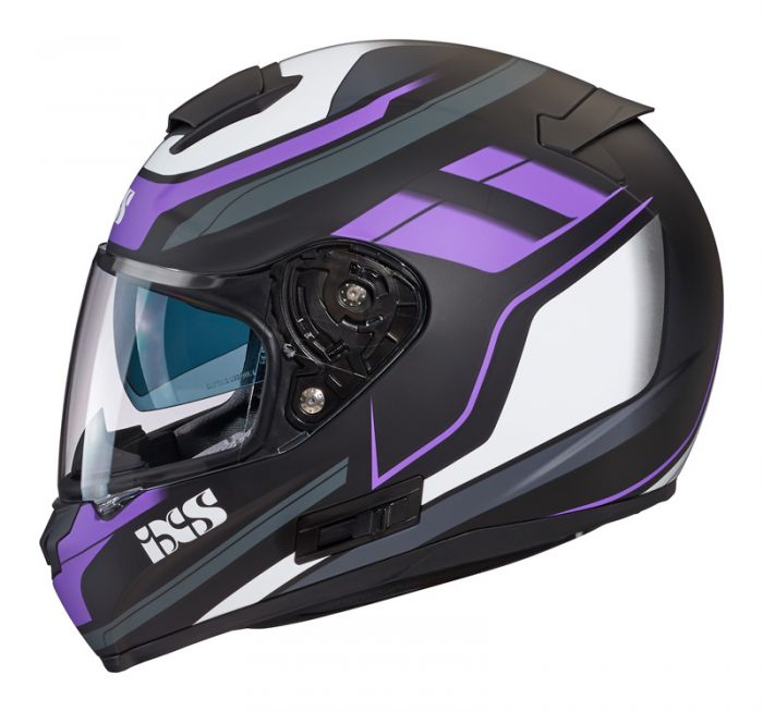 Integralhelm IXS 215 2.0 matt-schwarz pink weiss