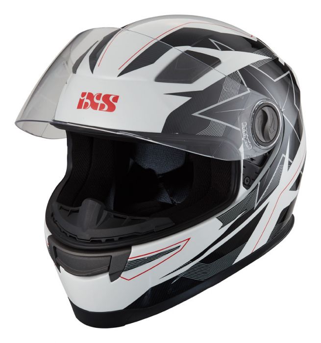 Kinderhelm IXS 135 KID 2.0 weiss-schwarz-rot