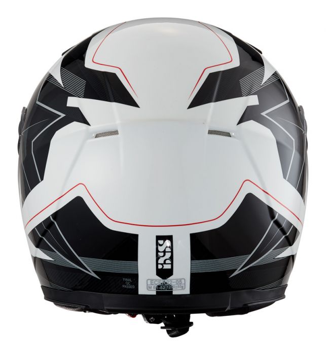 Kinderhelm IXS 135 KID 2.0 weiss-schwarz-rot