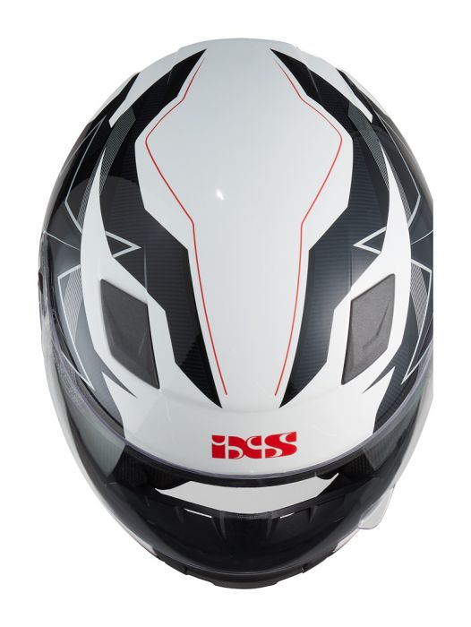 Kinderhelm IXS 135 KID 2.0 weiss-schwarz-rot