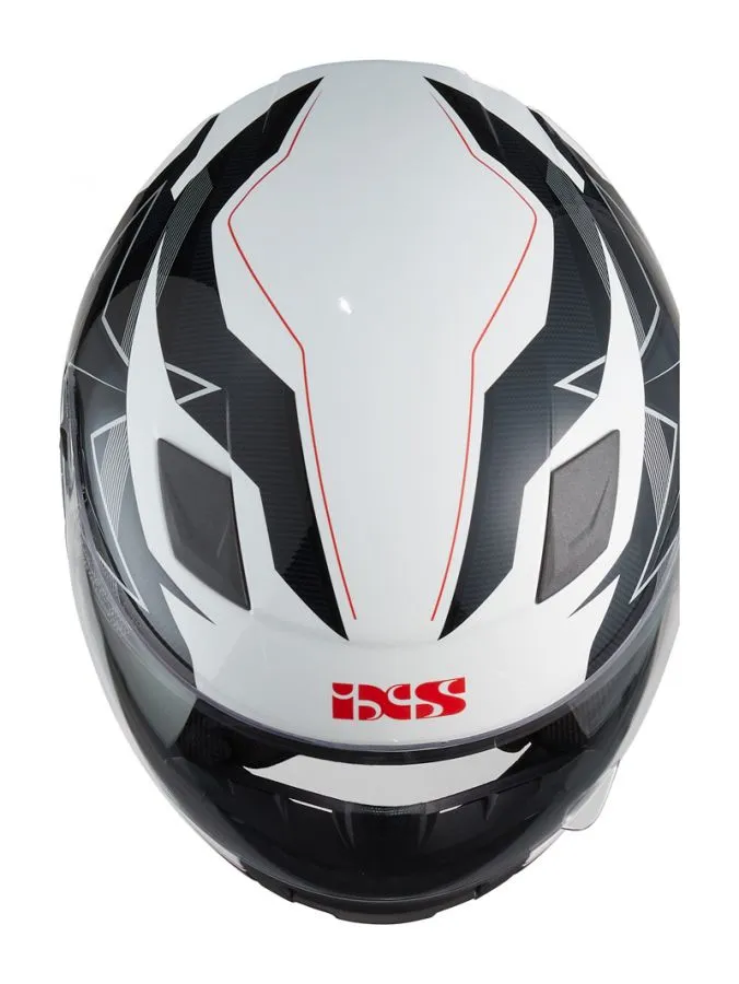 Kinderhelm IXS 135 KID 2.0 weiss-schwarz-rot