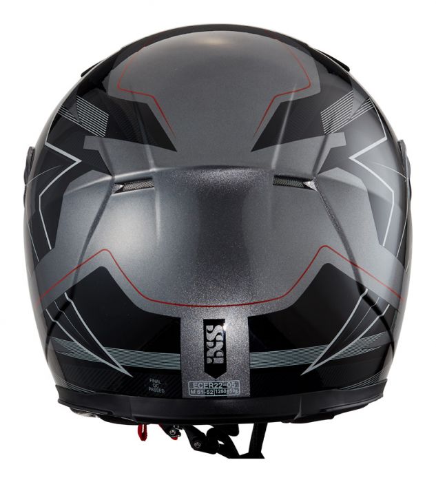 Kinderhelm IXS 135 KID 2.0 grau-schwarz-rot
