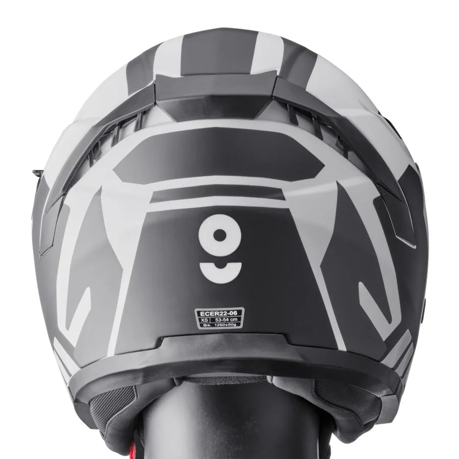Jethelm Vectus Graphic mit Visier gms matt schwarz-weiss Jethelm Vectus Graphic mit Visier gms matt schwarz-weiss