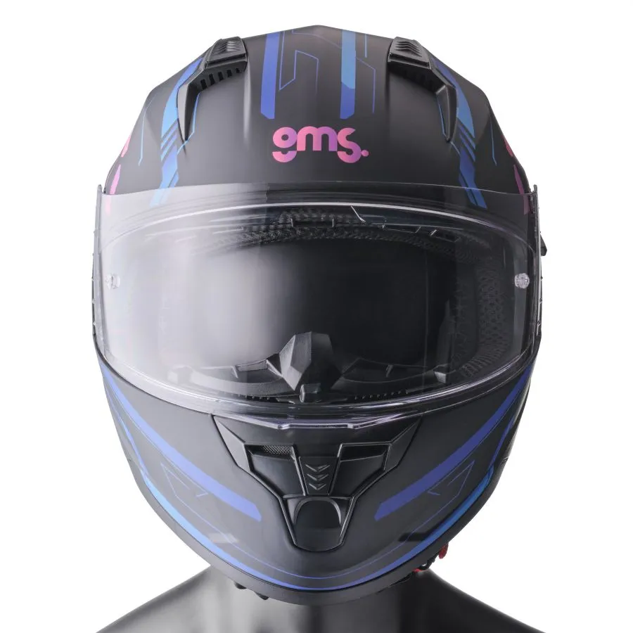 Integralhelm Hexago Graphic gms matt-blau-violett Integralhelm Hexago Graphic gms matt-blau-violett