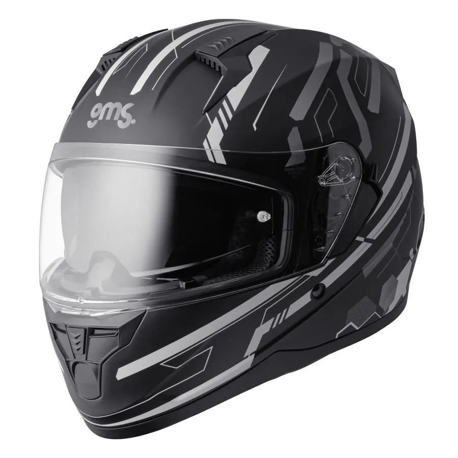 Integralhelm Hexago Graphic gms matt-grau