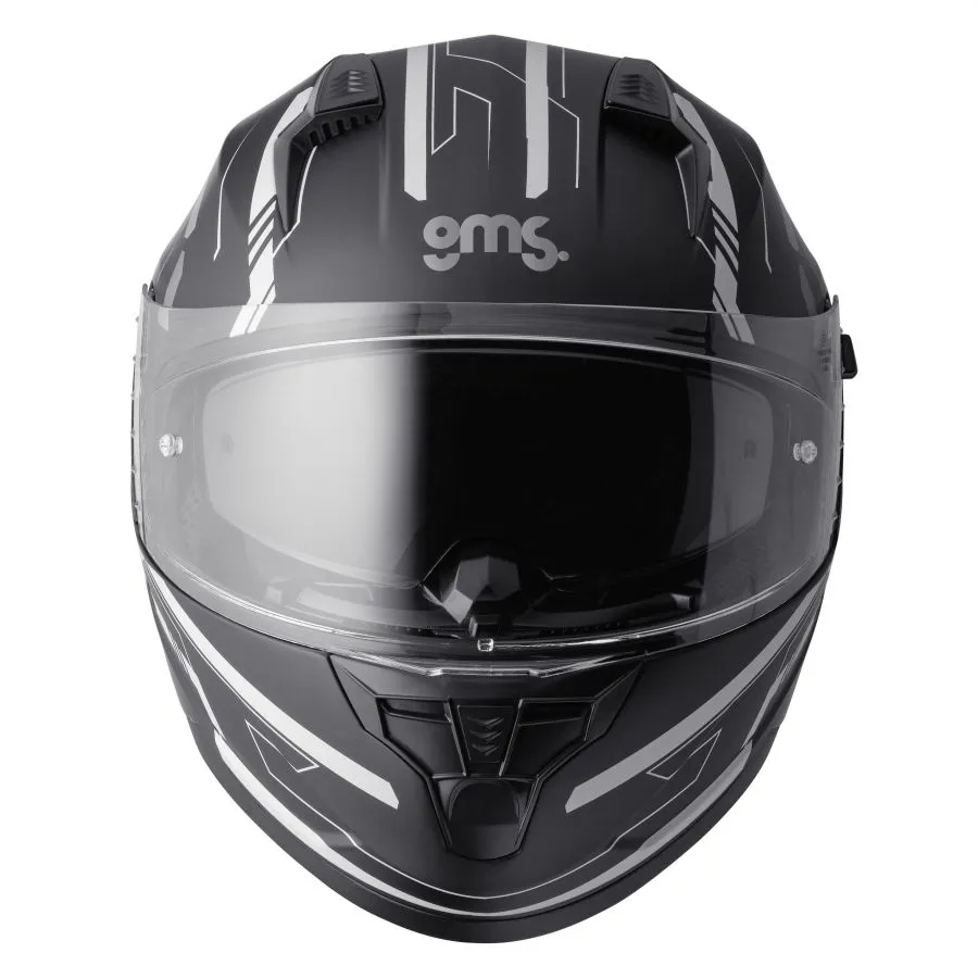 Integralhelm Hexago Graphic gms matt-grau