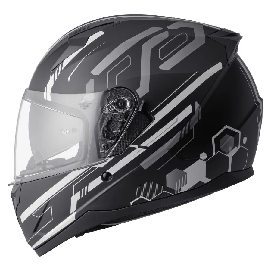Integralhelm Hexago Graphic gms matt-grau