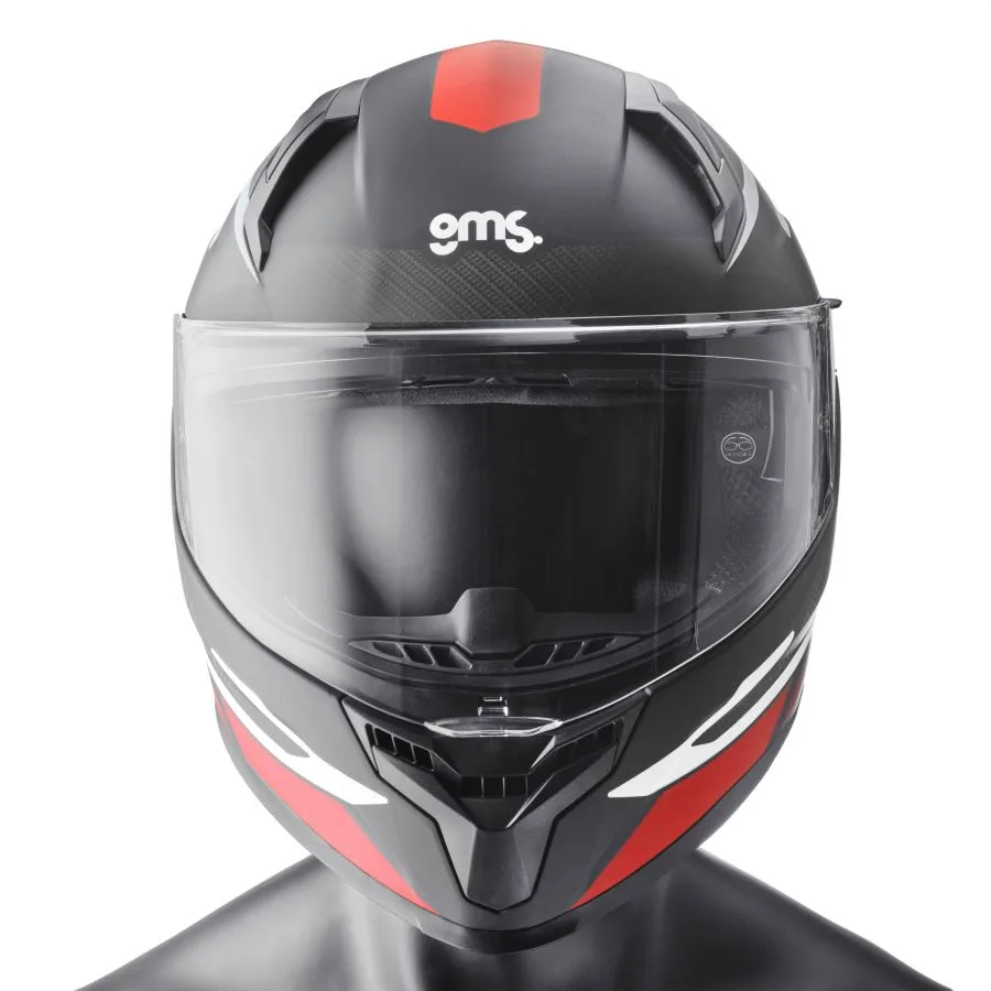 Integralhelm Velox Graphic gms matt schwarz-rot-weiss Integralhelm Velox Graphic gms matt schwarz-rot-weiss