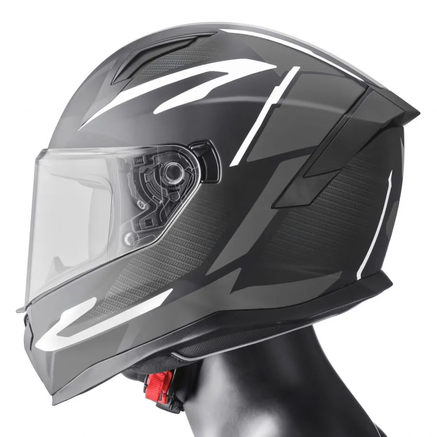 Integralhelm Velox Graphic gms matt schwarz-grau Integralhelm Velox Graphic gms matt schwarz-grau
