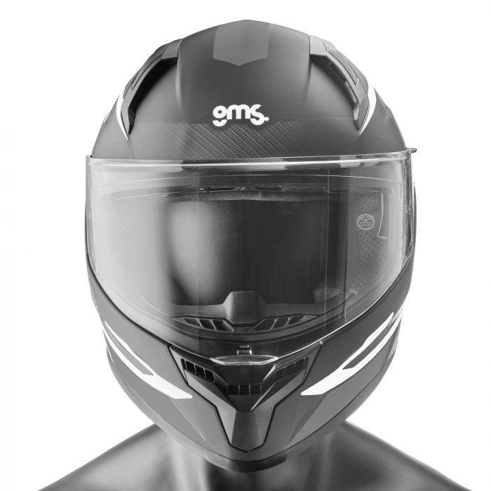 Integralhelm Velox Graphic gms matt schwarz-grau