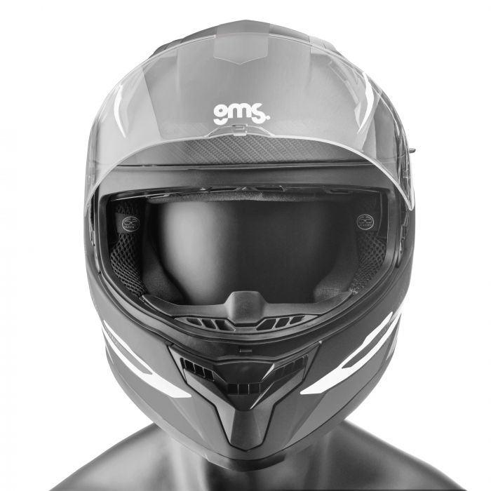 Integralhelm Velox Graphic gms matt schwarz-grau