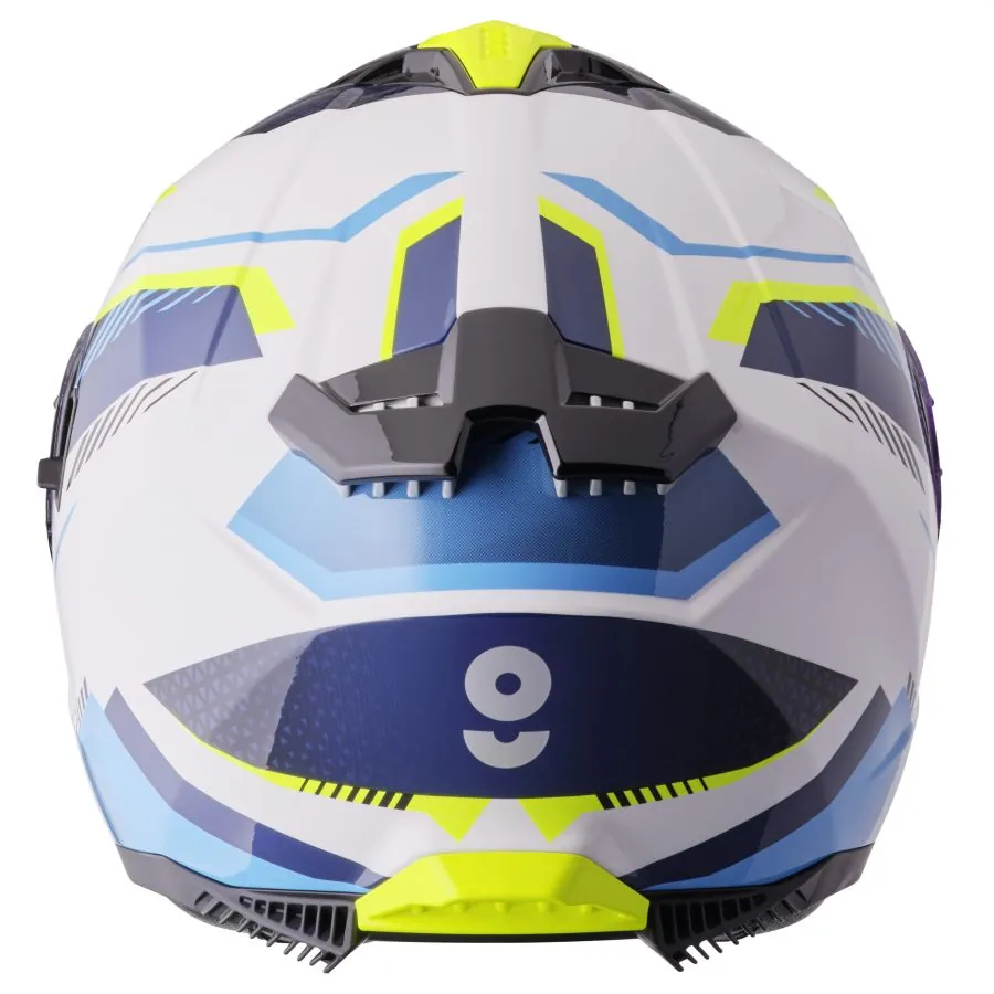 Integralhelm Gelero gms weiss-blau-gelb