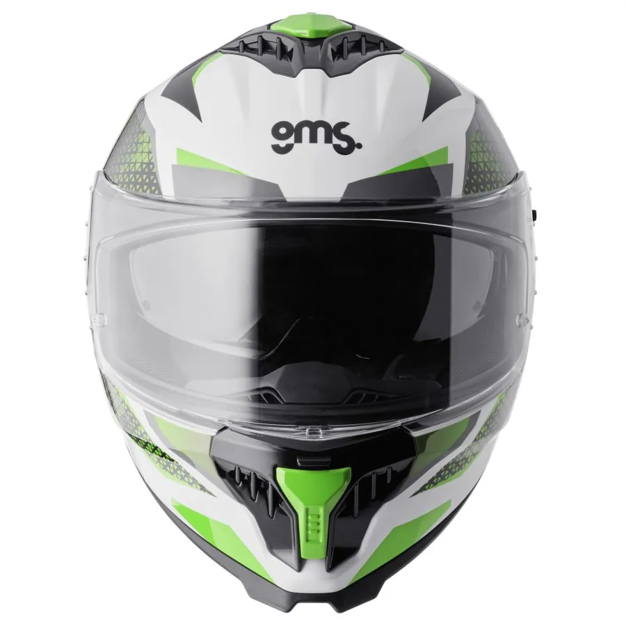 Integralhelm Gelero gms weiss-grün-grau