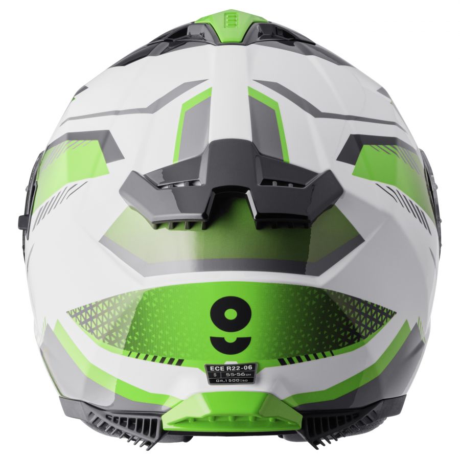 Integralhelm Gelero gms weiss-grün-grau