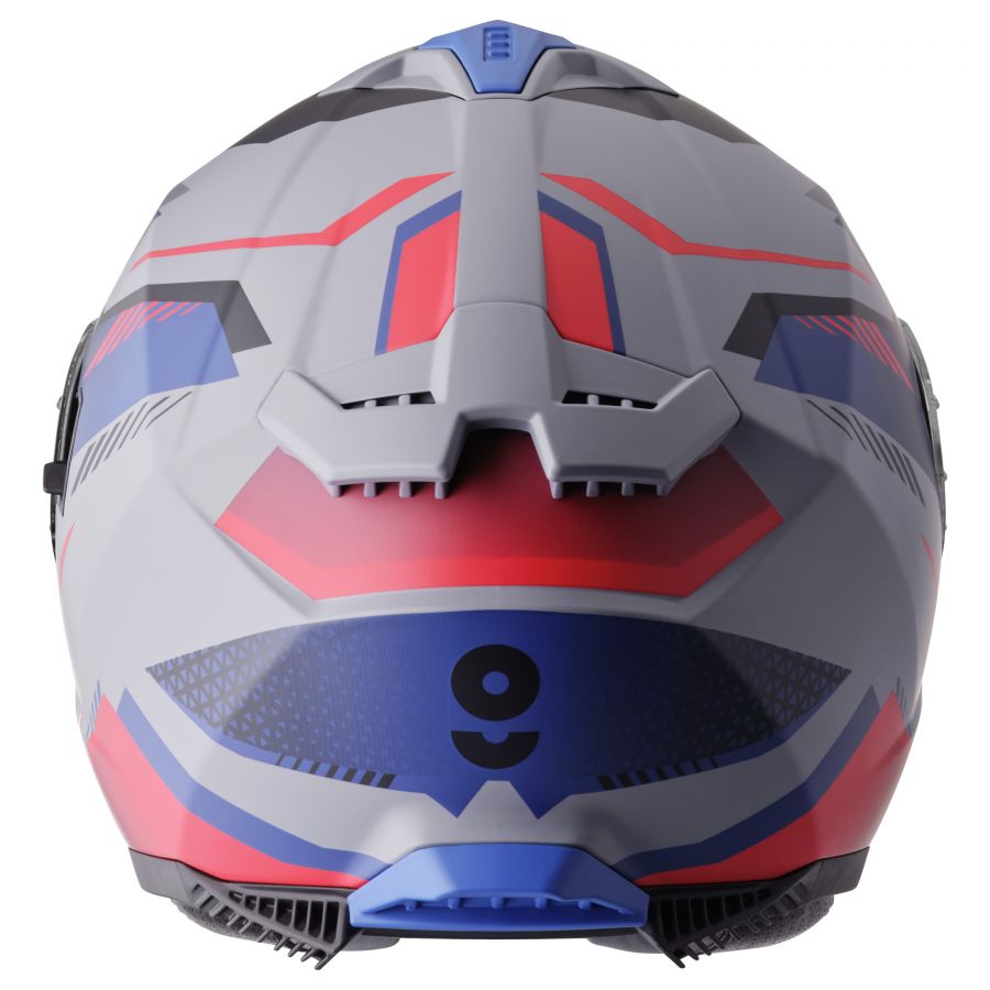 Integralhelm Gelero gms weiss-rot-blau