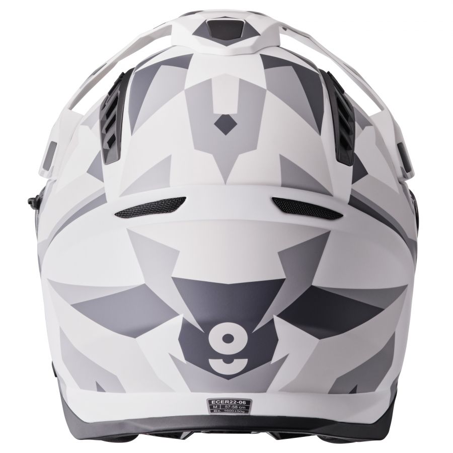 Endurohelm Adventus Camo gms weiss-grau matt