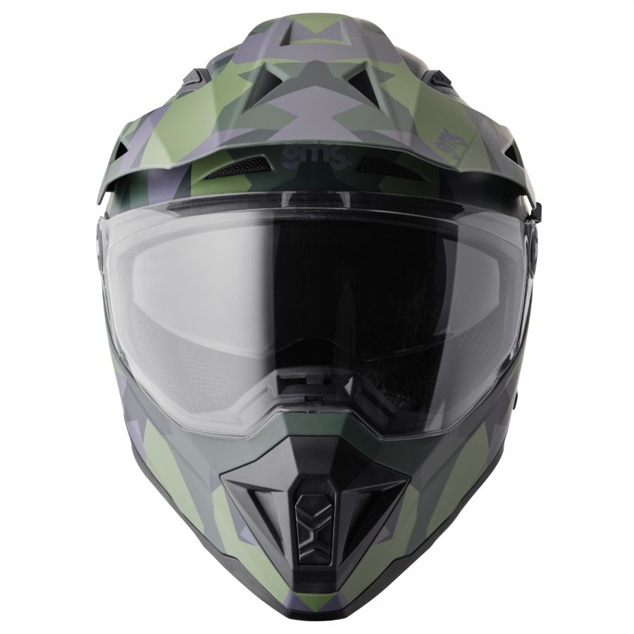 Endurohelm Adventus Camo gms grün-schwarz matt