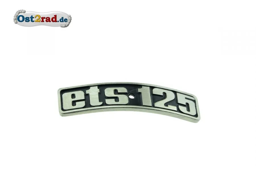 Abzeichen Plakette Kotflügel ETS 125 gebogen Metall Abzeichen Plakette Kotflügel ETS 125 gebogen Metall