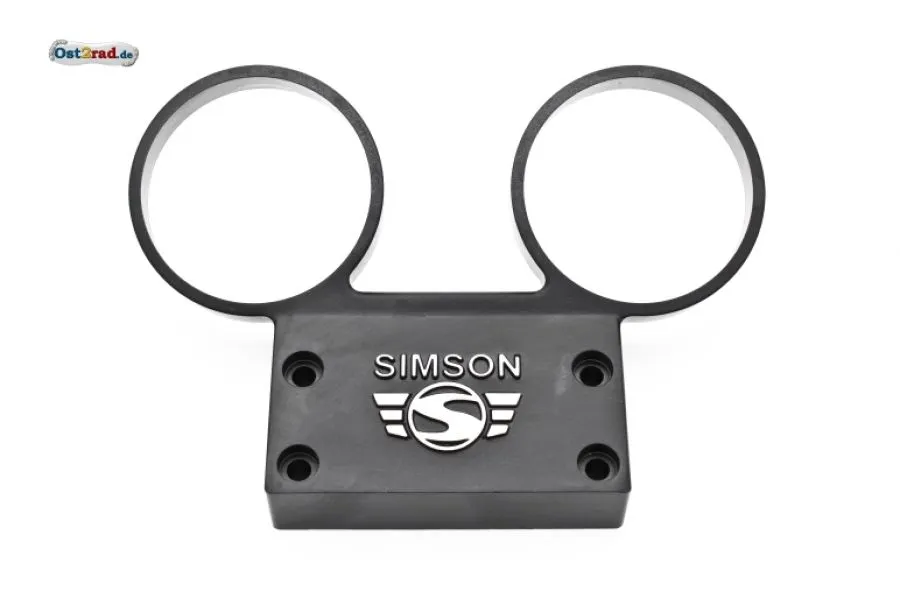 Armaturenträger SIMSON S51, S70 Alu mit Logo schwarz