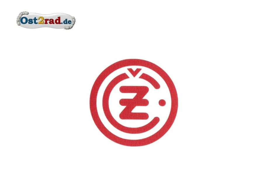 Aufkleber CZ Logo rund rot Aufkleber CZ Logo rund rot
