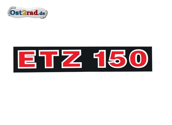 Aufkleber für Seitendeckel ETZ150 waagerecht