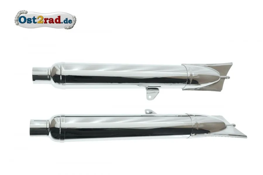 Auspuff Paar Fischschwanz passend für MZ BK350 60cm ø40 zerlegbar Auspuff Paar Fischschwanz passend für MZ BK350 60cm ø40 zerlegbar