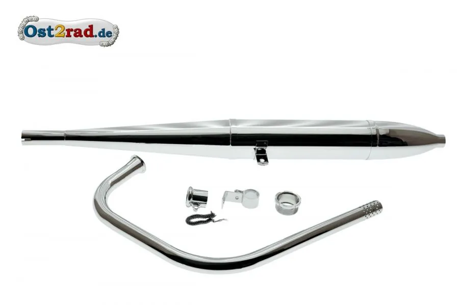 Auspuff SATZ AWO Sport 95cm ø30mm Zigarre chrom Auspuff SATZ AWO Sport 95cm ø30mm Zigarre chrom