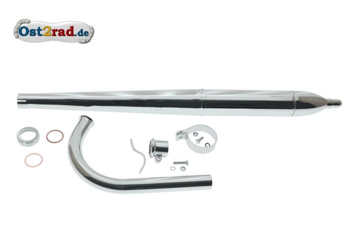 Auspuff SET 680mm Krümmer 260mm Simson SR1