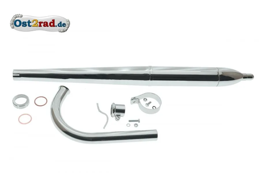 Auspuff SET 680mm Krümmer 260mm Simson SR1 Auspuff SET 680mm Krümmer 260mm Simson SR1