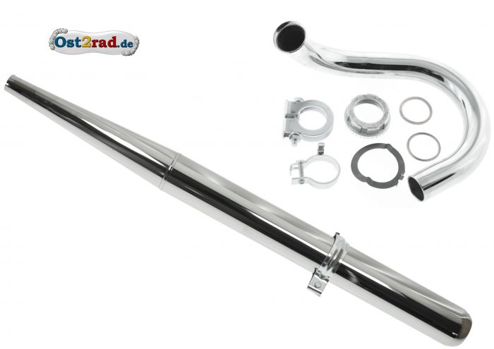 Auspuff SET SIMSON Roller SR50 SR80 offen 28mm