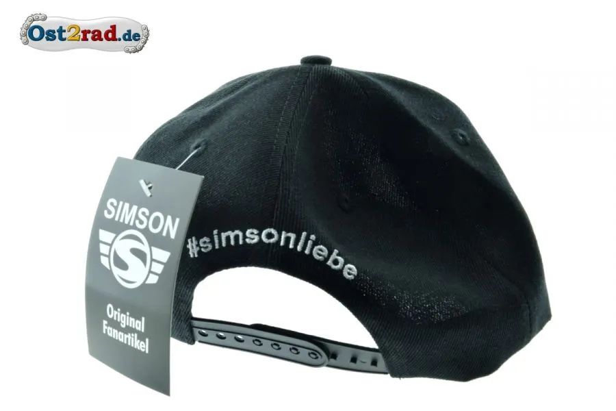 Basecap Schirmmütze schwarz SIMSON Schriftzug Basecap Schirmmütze schwarz SIMSON Schriftzug