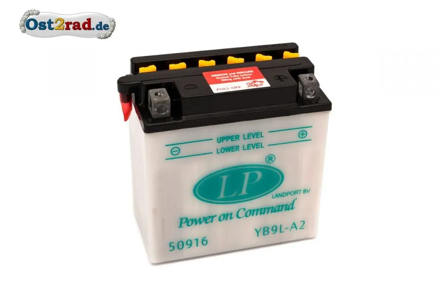Batterie 12V 9A passend für MZ RT 125 SM SX Batterie 12V 9A passend für MZ RT 125 SM SX