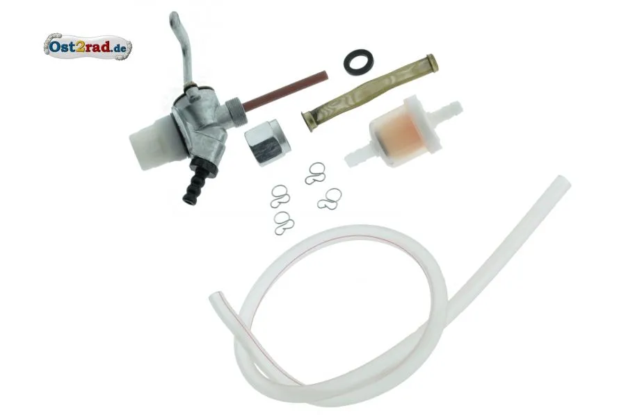 Set Benzinhahn Filter Schlauch für Simson KR51 Schwalbe Set Benzinhahn Filter Schlauch für Simson KR51 Schwalbe
