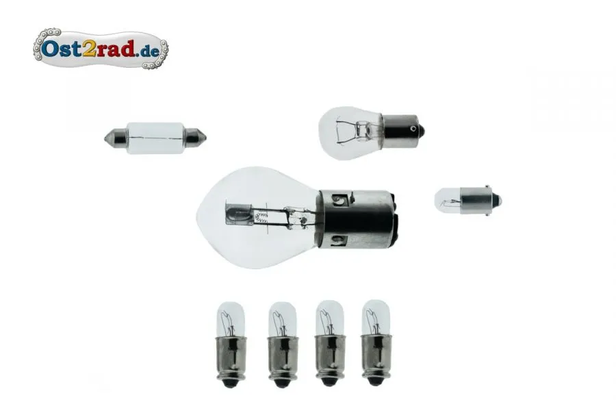 Birnensatz Glühlampen 12V passend für MZ ES 175/0 ES250/0 - BILUX Birnensatz Glühlampen 12V passend für MZ ES 175/0 ES250/0 - BILUX