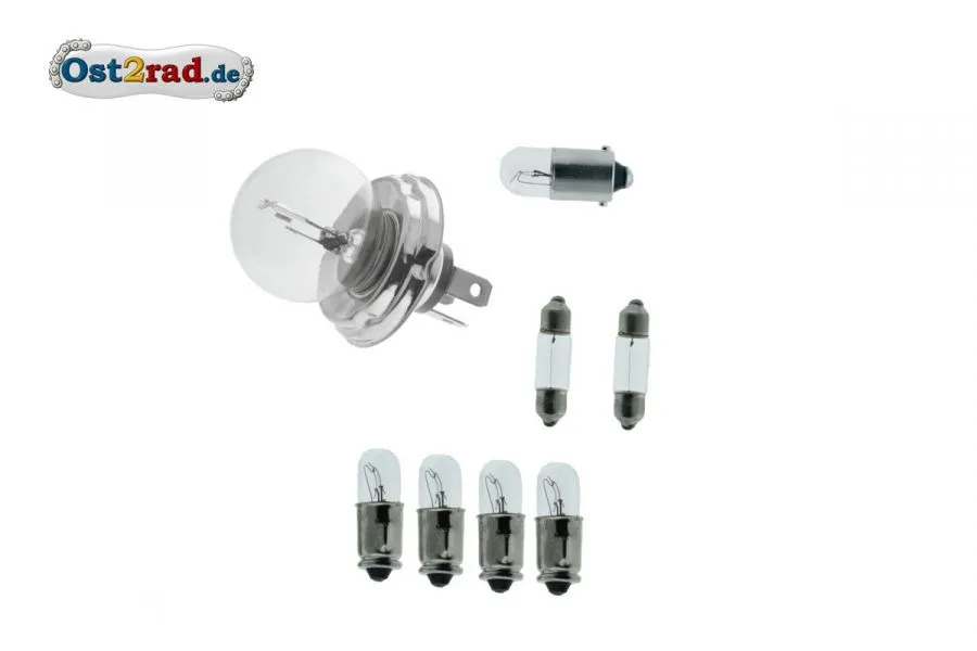 Birnensatz Glühlampen 12V passend für MZ ETS 125 150 250 - BILUX Birnensatz Glühlampen 12V passend für MZ ETS 125 150 250 - BILUX