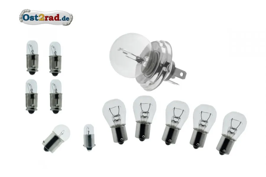 Birnensatz, Glühlampen Bilux 6V passend für MZ Birnensatz, Glühlampen Bilux 6V passend für MZ