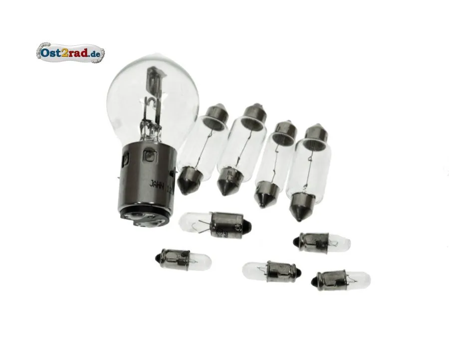 Birnensatz Glühlampen 12V passend für MZ ES 175/1, 250/1, 300 - BILUX Birnensatz Glühlampen 12V passend für MZ ES 175/1, 250/1, 300 - BILUX
