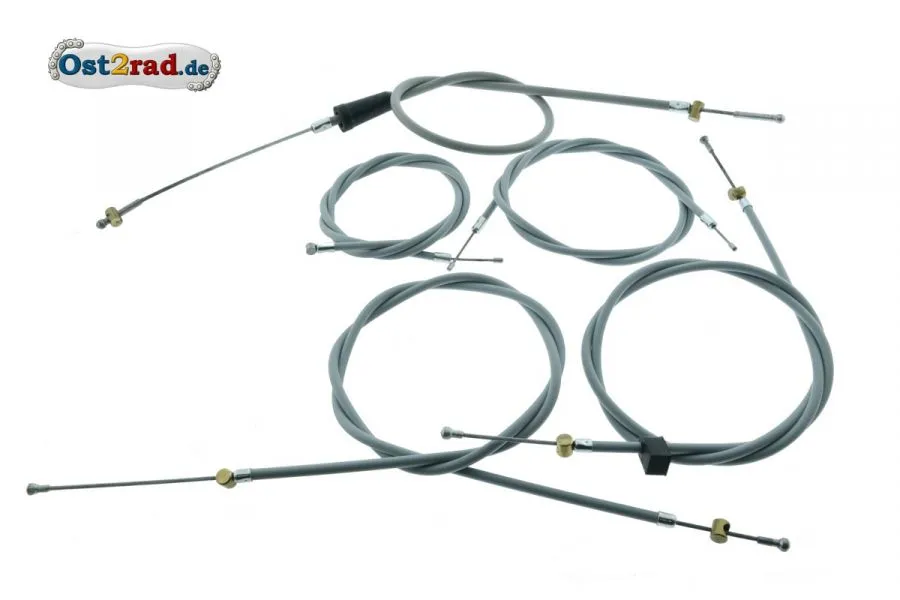 Bowdenzugsatz ES 125 150 grau 5-teilig dt. Produktion Bowdenzugsatz ES 125 150 grau 5-teilig dt. Produktion