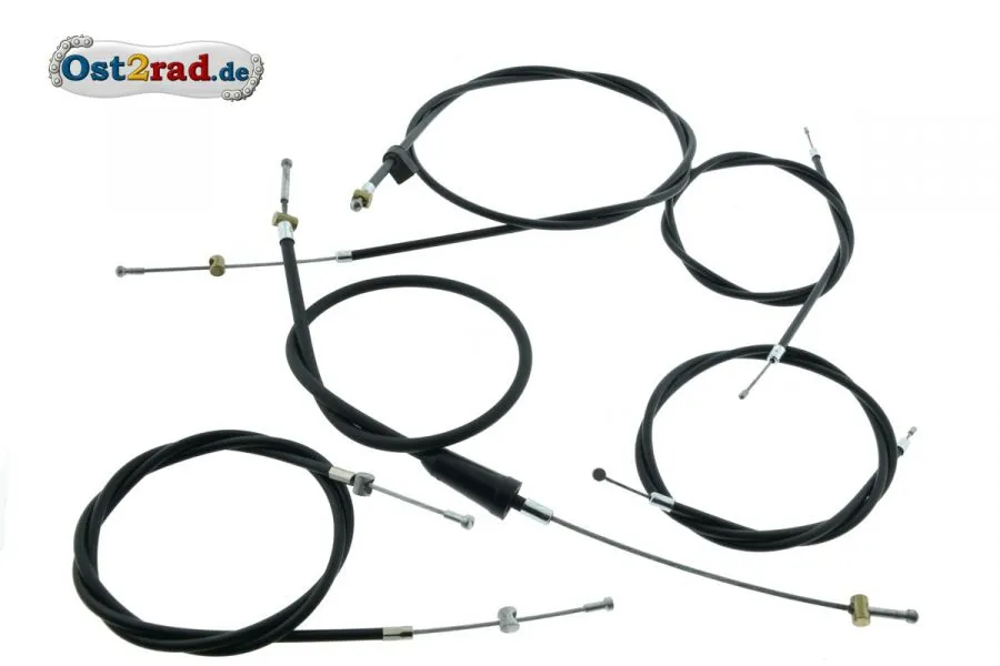 Bowdenzugsatz ES 125 150 schwarz 5-teilig dt. Produktion Bowdenzugsatz ES 125 150 schwarz 5-teilig dt. Produktion