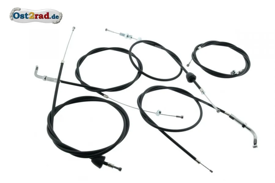 Bowdenzugsatz Spatz Gas FL 42mm Pedale 5-teilig schwarz Bowdenzugsatz Spatz Gas FL 42mm Pedale 5-teilig schwarz